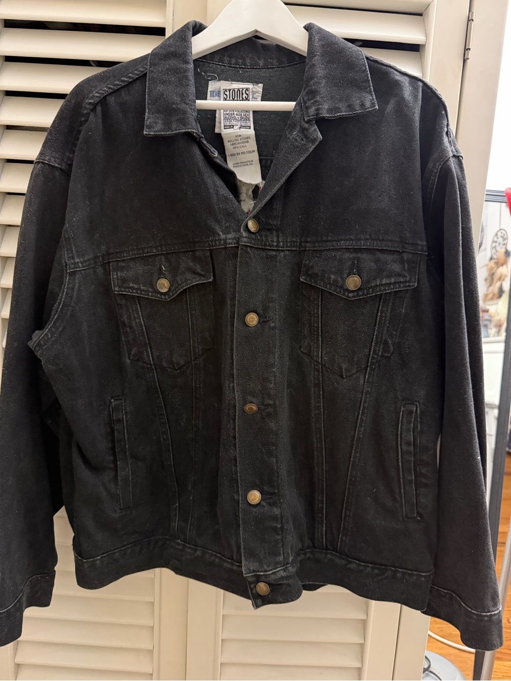 Stones Black Denim Jacket - Classic